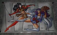 Sexy 1996 SHI 35x22 comic book superhero samurai ninja girls poster 1:Bill Tucci picture