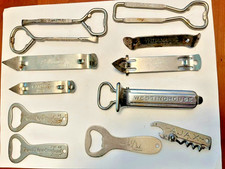 Vintage Rare Metal Bottle & Can Openers Lot of 12 Various Brands picture