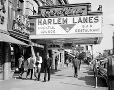1964 HARLEM Street Scene PHOTO Harlem Lanes  (212-g) picture