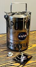 NASA Apollo 11 Stainless Steel Film Canister Lunchbox Storage Container picture