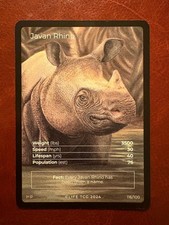 Life TCG - Javan Rhino 116/100 Promo Full Art - POP 76 picture