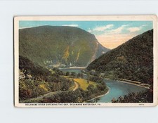 Postcard Delaware River Entering the Gap Delaware Water Gap Pennsylvania USA picture