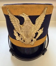 Vintage 1950s Shako Hat With Eagle Insignia picture