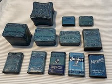 12 Edgeworth Vintage Early Pocket Tins Sample & Junior and Regular All Different picture