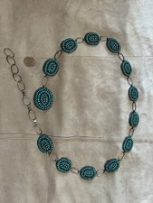 A Beautiful Ben Yazzie Navajo Signed Belt That Is 44 Inch That Can Be Adjusted picture