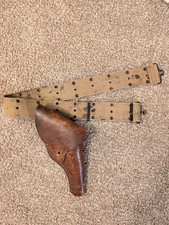 ww2 original M1917 S&W Victory Revolver Holster w/ m1936 Pistol Belt picture