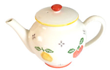 Laura Ashley Teapot Summer Fruit. 6 Cups. discontinued pattern picture