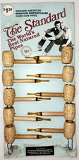 Vtg 1970's Missouri Meerschaum Corn Cob Pipes Store Counter Display Tabacciana picture
