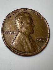 1964 Lincoln Penny No Mint Mark. L, RIM ERROR, “9”As “6” W ERROR . picture