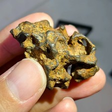 Sericho Pallasite Meteorite Specimen Natural Holes With A Certificate picture