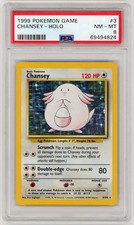 1999 Pokemon Game Chansey #3 HOLO PSA 8.. picture