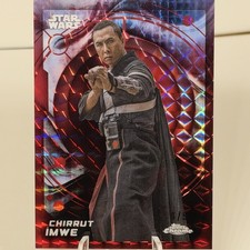 Topps 2026 Topps Chrome Star Wars Rogue One Chirrut Îmwe #82 Red 4/5 picture