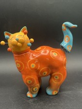 Vintage Whimsiclay “Jay” Cat Bobble Head & Tail by Amy Lacombe  #86200 picture