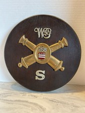 WWII US Army 258th FieldArtillery Battalion Wooden WallPlaque picture