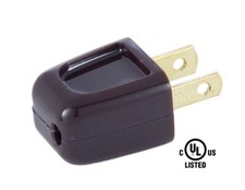 BROWN Quick-connect Plug Polarized for SPT-1 wire LAMP PART picture