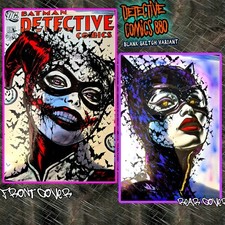 Detective Comics 880 BossKong Original Art Sketch Cover 1/1 Harley / Catwoman picture