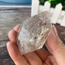 1pc Natural moving Water Droplets Enhydro Crystal carving  Home decoration picture
