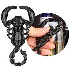 Unique Black 3D Scorpion Beer Wine Bottle Opener Crafts Bottle Corkscrew Gifts picture