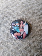 Vintage Apollonia Kotero 1984 Pin 1.25” Pinback Button Prince Purple Rain picture