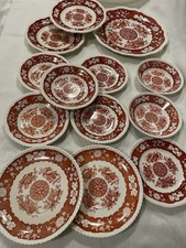 Lot Of 13 Pc Vintage Spode Copeland Madrid Pattern English Plates (See Picture) picture