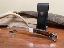 Buck Knife 110 - Vintage (2009) Nickel Silver Frame W/ New Buck Sheath **Clean** picture