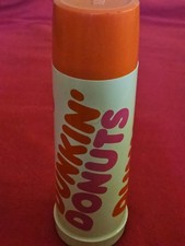 Vintage 1980's DUNKIN DONUTS 24oz Thermos w/Glass Liner Lid w/spout & cup Cover picture