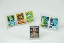 Trading Card Display Acrylic Magnetic Case Stand Pokemon - Single Double Triple picture