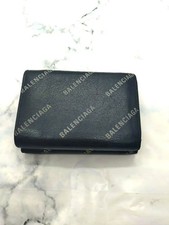 Balenciaga Cash Mini Wallet Trifold Black Unisex picture