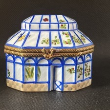 Limoges Botanical Flower Garden Trinket Box picture