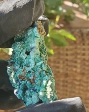 AZURITE/MALACHITE ON MATRIX FROM Zambia  20g  Ss16 picture