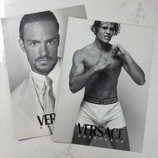 1996 • VERSACE UNDERWEAR print ad •  1990s Mens Gay Male Model Fashion ADV-73 picture