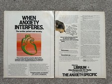Vintage Librium Pharmaceutical 2 Page Magazine Advertisement picture