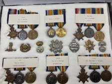 WWI British Medal Collection Lot 6 Named Groups picture