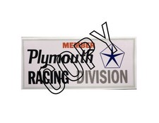 Vintage 60's 70's PLYMOUTH RACING DIVISION Member Replica Decal/Sticker picture