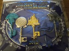 Disney 2012 Passholder Your Key To The Magic Lot Of 5 Disney Pins NIP picture