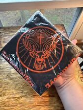 JAGERMEISTER Bandana LARGE Scarf Handkerchief Black Orange Logo Elk SEALED picture