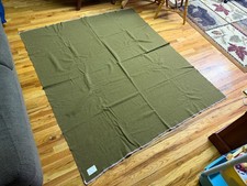 ORIGINAL WWII US ARMY INFANTRY M1934 WOOL FIELD BLANKET-TAGED, DATED 1940 picture