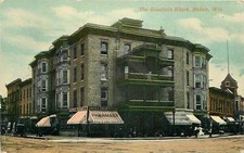 Postcard Wisconsin Beloit Goodwin Block 1910  Palm 23-7292 picture