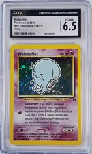 Wobbuffet Pokemon 2001 Neo Discovery 16/75 Holo CGC 6.5 picture