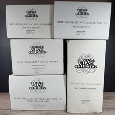 Dept 56 New England Village Lot of 5 Buildings Heritage Village Original Boxes picture