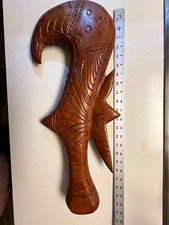 Hand Carved Hawaiian koa Wood Hawaiian weapon for protection,  picture