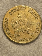 1980 Mystic Order of Muses Roaring 20s Daphne Mardi Gras Doubloon Medal Heavy picture