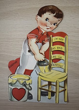 VTG Mechanical Valentine-Boy Painting Chair-I’m not as bad as I’m painted picture