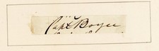 Capt William M Boyce Autograph 19thC US Coast Survey Clip Cartographer Maps picture