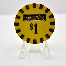 Harrah's Hotel Casino Reno Tahoe Nevada 1980's $1 Casino Chip N5143 picture