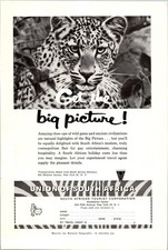 South African Tourist Corporation Union of South Africa wildlife print ad picture