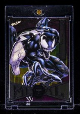 Venom RARE VINTAGE METAL UNIVERSE WEB SLINGER CARD Spider-Man Marvel picture