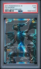 PSA 7 ZEKROM 114/114 | Black & White Gray Background Pokemon Card picture