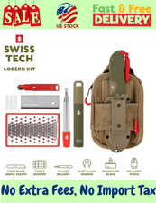 Swiss Tech 6-Piece Fixed Blade Fire Starting Kit Carry Pouch, No Import Fees picture