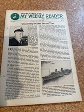 1940s My Weekly Reader Newspaper Multicolor picture
